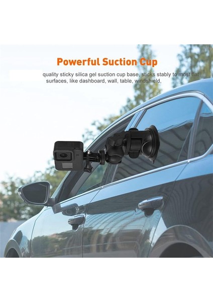 Spor Kamera Otomobil Önünde Araç Montajı Ön Cam Emme Kupası Montaj Gopro Action Camera Aksesuarları Için Uyumlu (Yurt Dışından) fiyatları