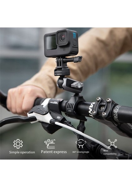 Caplock Sport Kamera Binicilik Braketi Bisiklet Motosiklet Gidon Montaj Çok Fonksiyonlu Taşınabilir Taşınabilir Braket Için Pgytech (Yurt Dışından) fiyatları