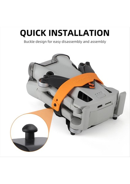 Sunnylife For Mini 4 Pro Pruda Pervane Bıçağı Sabitleme Kit Paketi Pervane Şasi Koruyucu Kapak Siyah (Yurt Dışından) modelleri