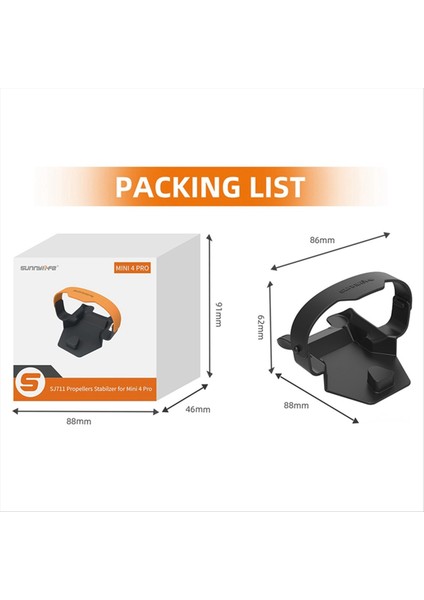 Sunnylife For Mini 4 Pro Pruda Pervane Bıçağı Sabitleme Kit Paketi Pervane Şasi Koruyucu Kapak Siyah (Yurt Dışından) fırsatları