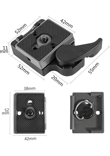 Manfrotto 200PL-14 + Hızlı Değişiklik Plakası Kelepçe Kamera Tripod Top Kafası Için 1/4 Inç Vidalı Kamera Hızlı Değişiklik Plakası (Yurt Dışından) modelleri