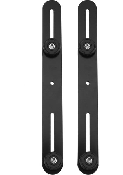 Tripod Stand Dslr Kamera Için 2x Çift Flaş Braketi Sıcak Ayakkabı Braket Montaj Tutucu (Yurt Dışından)