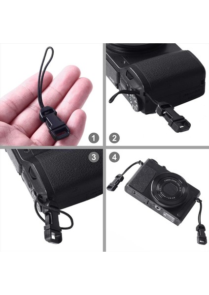 4 Adet Hızlı Serbest Bırakma Kamera Kayışı Qd Döngüler Konnektör Adaptör Kamera Dijital Kameralar Için Hızlı Sürüm Klibi Dürbün (Yurt Dışından) modelleri