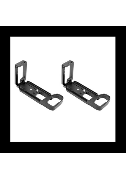 2x Hızlı Bırakma L Plaka / Braket Tutucu Sony A7III / A7RIII / A9 Tabeplate ve Sıde Plake Siyah (Yurt Dışından)
