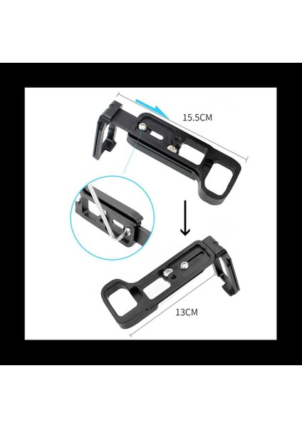 2x Hızlı Bırakma L Plaka / Braket Tutucu Sony A7III / A7RIII / A9 Tabeplate ve Sıde Plake Siyah (Yurt Dışından) indirimleri