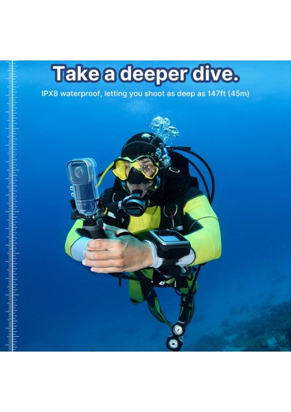 Insta 360 X3 Su Geçirmez Kılıf Için Eylem Kamera Aksesuarları Dalış Kılıfı 50 Metre Panoramik Kamera Koruyucu Kılıf (Yurt Dışından) fırsatları