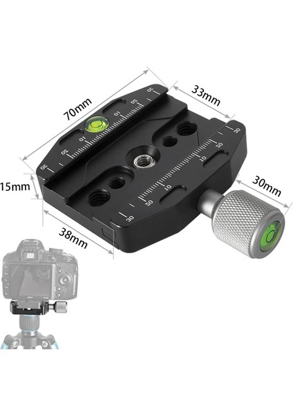 Arca Swiss Manfrotto Gitzo Tripod Balo Kafası Için 2x Bexin QR-70N Kelepçe Hızlı Serbest Bırakma Plakası (Yurt Dışından) modelleri