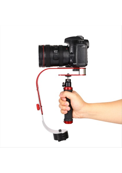 Dslr Kameralar Kamera Taşınabilir Yay Şeklinde Handheld Sabit Video Çalkalama Karşıtı Denge Dengeleyicisi Siyah (Yurt Dışından) fiyatları