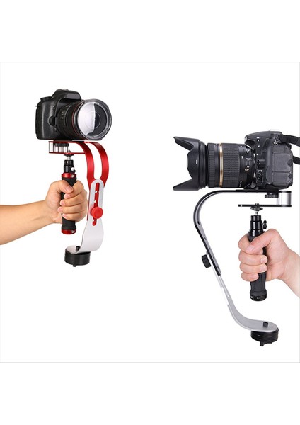 Dslr Kameralar Kamera Taşınabilir Yay Şeklinde Handheld Sabit Video Çalkalama Karşıtı Denge Dengeleyicisi Siyah (Yurt Dışından) fırsatları