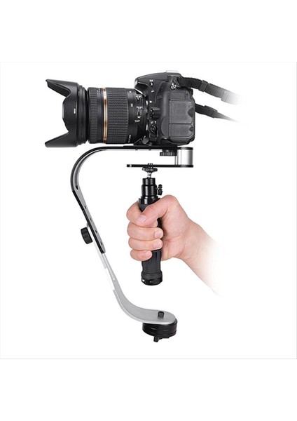 Dslr Kameralar Kamera Taşınabilir Yay Şeklinde Handheld Sabit Video Çalkalama Karşıtı Denge Dengeleyicisi Siyah (Yurt Dışından) indirimleri