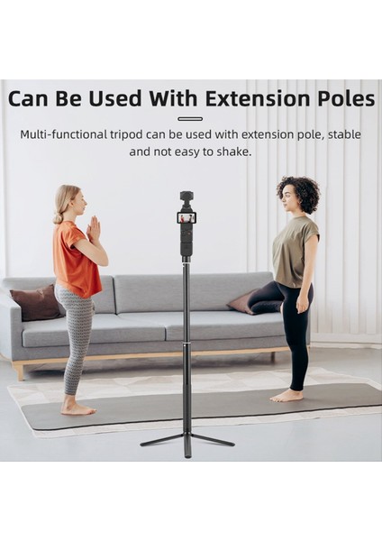 Mini Tripod Cep Kamera Masaüstü Stand Tutucu Selfie Sticks Djı Osmo Cep 3 Gimbal Aksesuarları L (Yurt Dışından)