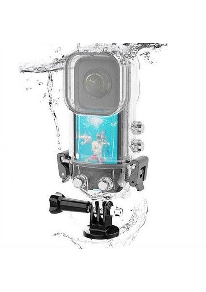 INSTA360 X3 Gölge Kaya Panoramik Kamera 40M Dalış Kılıfı Su Geçirmez Kılıf Diksiz Ekleme Su Geçirmez Kılıf (Yurt Dışından)
