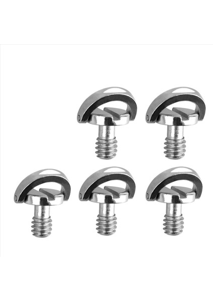 5 Adet 1/4 Inç Ila 3/8 Inç Dönüştürme Vidası Standart Adaptörü ve 5 Adet 1/4 Inç Hızlı Salınım Plakası Montaj Vidası (Yurt Dışından)