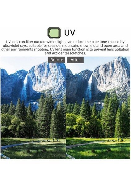 Brdrc Drone Lens Filtresi Djı Mavıc3 Klasik Filtreler Mix Set Kamera Lens Güneşlik Koruyucu Aksesuarlar B (Yurt Dışından)