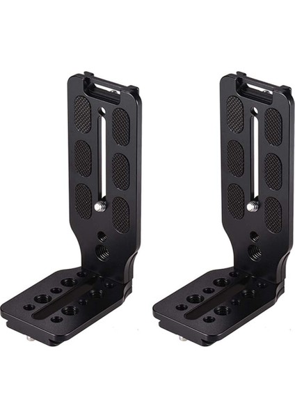 2x Dslr Kamera L Braket Hızlı Serbest Bırakma Plakası Dikey Evrensel L Braket Dslr Kamera Için 1/4 Inç Vidalı Arca Isviçre (Yurt Dışından)