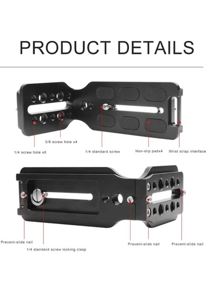 2x Dslr Kamera L Braket Hızlı Serbest Bırakma Plakası Dikey Evrensel L Braket Dslr Kamera Için 1/4 Inç Vidalı Arca Isviçre (Yurt Dışından) fiyatları