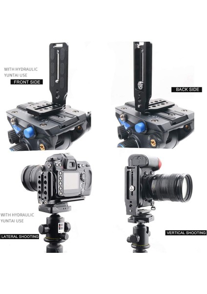 2x Dslr Kamera L Braket Hızlı Serbest Bırakma Plakası Dikey Evrensel L Braket Dslr Kamera Için 1/4 Inç Vidalı Arca Isviçre (Yurt Dışından) modelleri