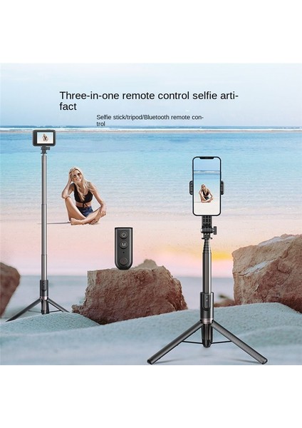 Telesin 1 3m Selfie Stick Tripod Insta 360 GOPRO11/10/9 Aksiyon Kamerası Için Kablosuz Bluetooth Uzaktan Kumandalı (Yurt Dışından) modelleri