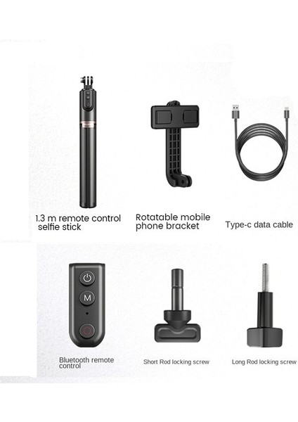 Telesin 1 3m Selfie Stick Tripod Insta 360 GOPRO11/10/9 Aksiyon Kamerası Için Kablosuz Bluetooth Uzaktan Kumandalı (Yurt Dışından) indirimleri