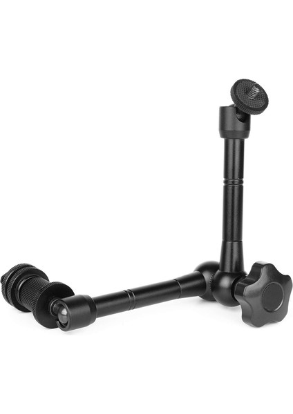 Sihirli Kol 11 Inç Eklemli Kol Sıcak Ayakkabı Montajı ve 1/4 Inç Tripod Vidalı Sihir Sürtünme Dslr Kamera Monitörü LED LCD Işıklar Dv Monitör Flaş Işıkları Mikrofon (Yurt Dışından)