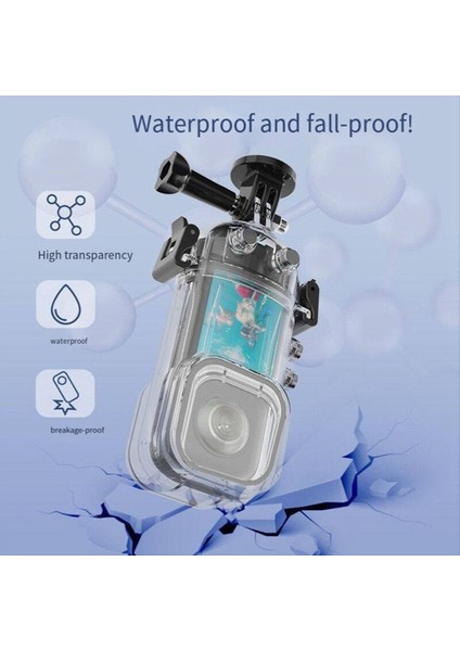 INSTA360 X3 Gölge Kaya Panoramik Kamera 40M Dalış Kılıfı Su Geçirmez Kılıf Diksiz Ekleme Su Geçirmez Kılıf (Yurt Dışından) indirimleri