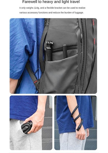 Telesin Mini Eylem Kamera Montajı Gopro INSTA360 Djı Action Mini Kamera Ahtopus Tripod Telefon Tutucu Klip Standı (Yurt Dışından)