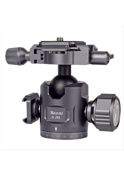 Xiletu Çift Panoramik Küresel Kafa Aka Base Mini Slr Kamera Yatay ve Dikey Gimbal Stabilizatör Tripod G28S (Yurt Dışından)