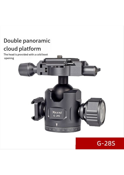Xiletu Çift Panoramik Küresel Kafa Aka Base Mini Slr Kamera Yatay ve Dikey Gimbal Stabilizatör Tripod G28S (Yurt Dışından) fırsatları