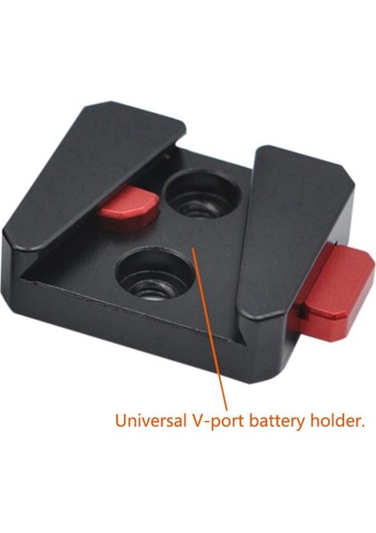 2x 1/4 Universal V Monte Pil Hızlı Serbest Bırakma Plakası Adaptörü Aksesuarları Taşınabilir Tek Taban Tüm Ptz ve Kamera (Yurt Dışından) indirimleri