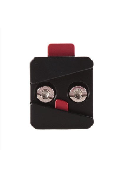 1/4 Universal V Monte Pil Hızlı Serbest Bırakma Plakası Adaptör Aksesuarları Taşınabilir Tüm Ptz ve Kamera Siyahı Için Taşınabilir Tek Taban (Yurt Dışından)