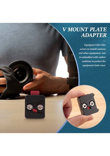 1/4 Universal V Monte Pil Hızlı Serbest Bırakma Plakası Adaptör Aksesuarları Taşınabilir Tüm Ptz ve Kamera Siyahı Için Taşınabilir Tek Taban (Yurt Dışından) fiyatları