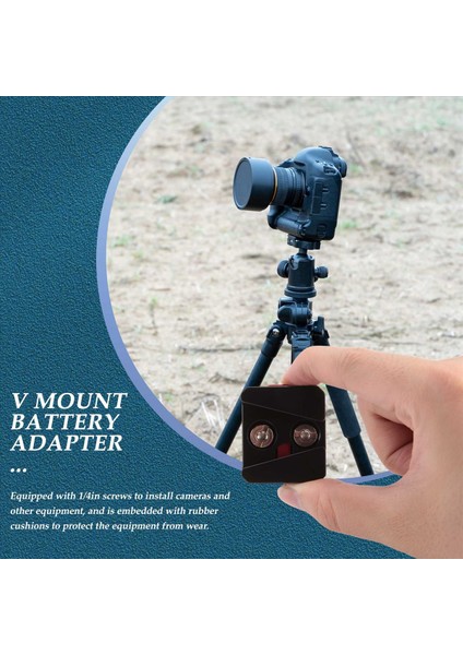 1/4 Universal V Monte Pil Hızlı Serbest Bırakma Plakası Adaptör Aksesuarları Taşınabilir Tüm Ptz ve Kamera Siyahı Için Taşınabilir Tek Taban (Yurt Dışından) modelleri