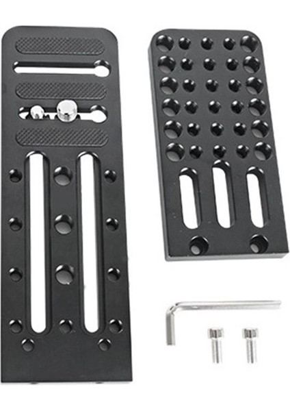 Ruyi&#39 Nin Stabilizatör Hızlı Serbest Bırakma Plakası Evrensel L-Şekilli Dikey Atış Plakası Slr Tripod Hidrolik Kafa Plakası (Yurt Dışından)