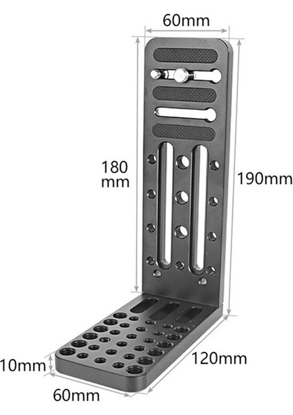 Ruyi&#39 Nin Stabilizatör Hızlı Serbest Bırakma Plakası Evrensel L-Şekilli Dikey Atış Plakası Slr Tripod Hidrolik Kafa Plakası (Yurt Dışından) fiyatları