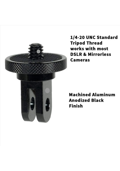 Gopro Ekosistem Için 3x Kamera Montaj Adaptörü - Gopro Montaj Sistemi Için ¼-20 Dönüşüm Adaptörü - Gopro Montaj Aksesuarı (Yurt Dışından) modelleri