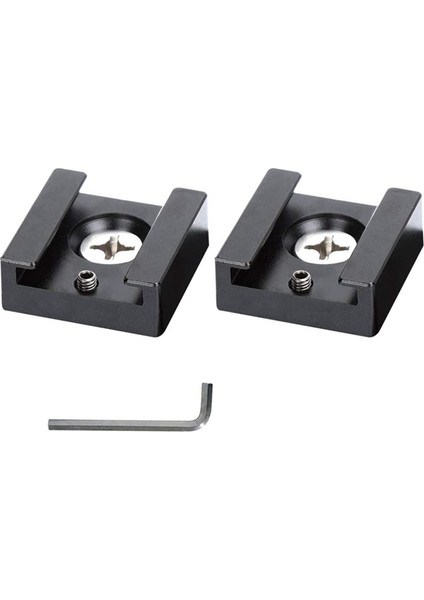 Soğuk Ayakkabı Montajı Alüminyum Adaptör Braketi Kamera Kafesi Flash Ayakkabı Montajı (4 Pc) Için 1/4 Ipliğe Sahip Sıcak Ayakkabı (Yurt Dışından) fiyatları