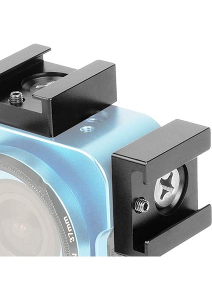 Soğuk Ayakkabı Montajı Alüminyum Adaptör Braketi Kamera Kafesi Flash Ayakkabı Montajı (4 Pc) Için 1/4 Ipliğe Sahip Sıcak Ayakkabı (Yurt Dışından) fırsatları