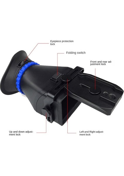 Evrensel 3 0x LCD Vizör 3 Inç 3 2 Inç Flip LCD Ekran 3 Büyütme Vizör (Yurt Dışından) fiyatları