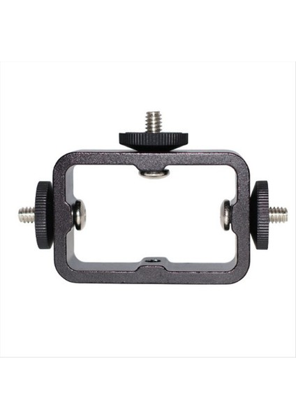 Tutucu Flaş Braket Adaptör Braketi Canlı Yayın Selfie Kamera Telefonları 1/4 Delik Metal Üç Konumlu Makine (Yurt Dışından) indirimleri