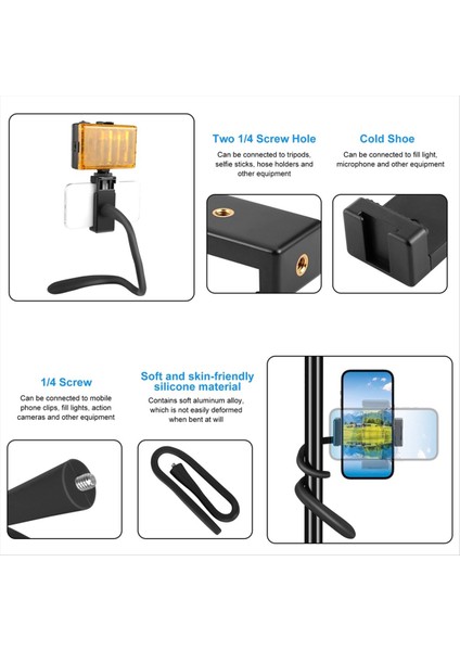 Gopro / Cep Telefonu Için Puluz / INSTA360 Go3 Esnek Braket Spor Kamerası Sabit Çok Fonksiyonlu Taşınabilir Braket (Yurt Dışından) fırsatları