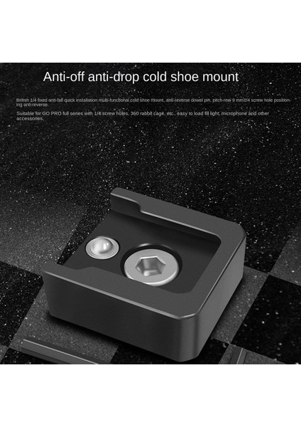 2x Sıcak Ayakkabı Adaptörü 1/4 Vida Güvenliği 360 Dslr Kamera Teçhizat Mikro Monitörü Flaş Işık Soğuk Ayakkabı Montajı Tip A (Yurt Dışından) fırsatları