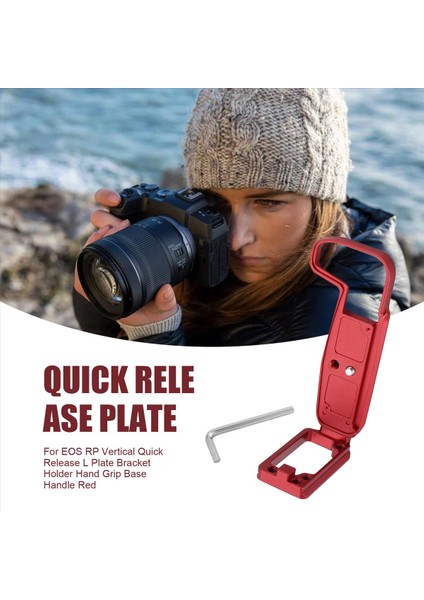 Canon Eos Rp Dikey Hızlı Bırakma L Plaka Braketi Tutucu El Kavrama Taban Kırmızı (Yurt Dışından) fırsatları