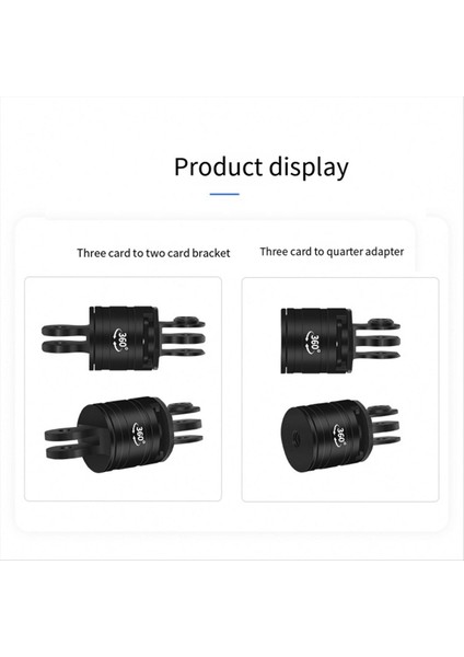 Gopro 12 Aksesuarlar Için Metal Adaptörü 1/4 Inç Alüminyum Tripod Alaşım Montajı 360 Dönüş B Tipi (Yurt Dışından) fırsatları