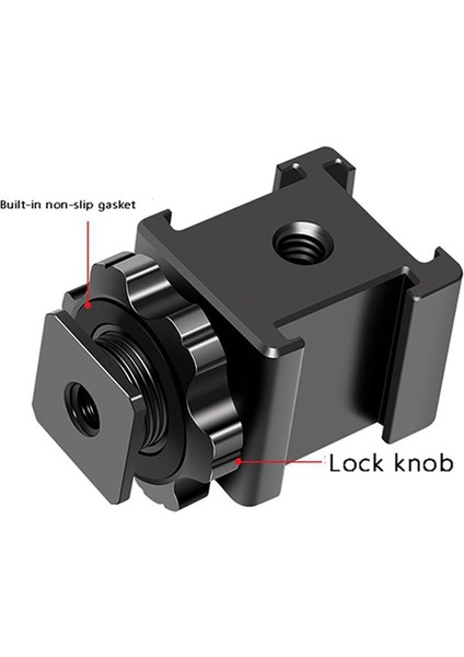 Video Kameralar Veya Dslr Kamera Aksesuarı Için Üçlü Soğuk Ayakkabı Montajı ile Soğuk Sıcak Ayakkabı Uzatma Braketi Uzatma Montajı (Yurt Dışından) fiyatları