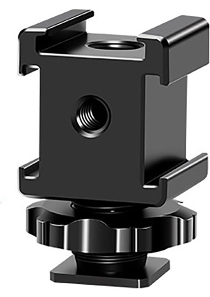 Video Kameralar Veya Dslr Kamera Aksesuarı Için Üçlü Soğuk Ayakkabı Montajı ile Soğuk Sıcak Ayakkabı Uzatma Braketi Uzatma Montajı (Yurt Dışından) modelleri