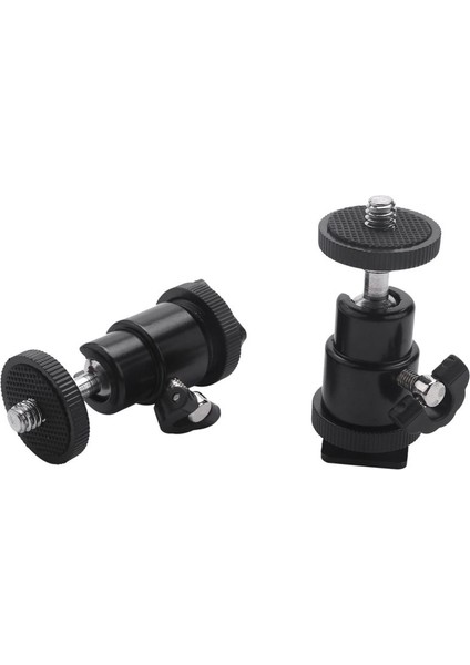 Sıcak Ayakkabı Montajı Adaptörü ile Mini Top Kafası [6 Paket] 360 Derece 1/4 Inç Küçük Top Kafaları Hafif Mikro Ballhead (Yurt Dışından) modelleri