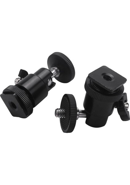 Sıcak Ayakkabı Montajı Adaptörü ile Mini Top Kafası [6 Paket] 360 Derece 1/4 Inç Küçük Top Kafaları Hafif Mikro Ballhead (Yurt Dışından) fırsatları