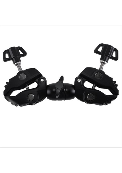 Çift Metal Süper Kelepçe Eklemleme Arm Kipi 360 ° Çift Başlıca Süper Kelepçesi Şemsiye Monitör LED Işık (Yurt Dışından) fiyatları