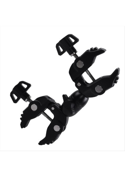 Çift Metal Süper Kelepçe Eklemleme Arm Kipi 360 ° Çift Başlıca Süper Kelepçesi Şemsiye Monitör LED Işık (Yurt Dışından) indirimleri