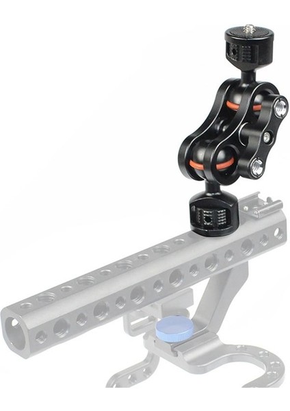 Çift Bilyalı Kol Montajı 360 Derece Dönebilir Kol Top Montaj Kamera 1/4 Inç Vidalı Gimbal Braket Kolu (Yurt Dışından) fiyatları